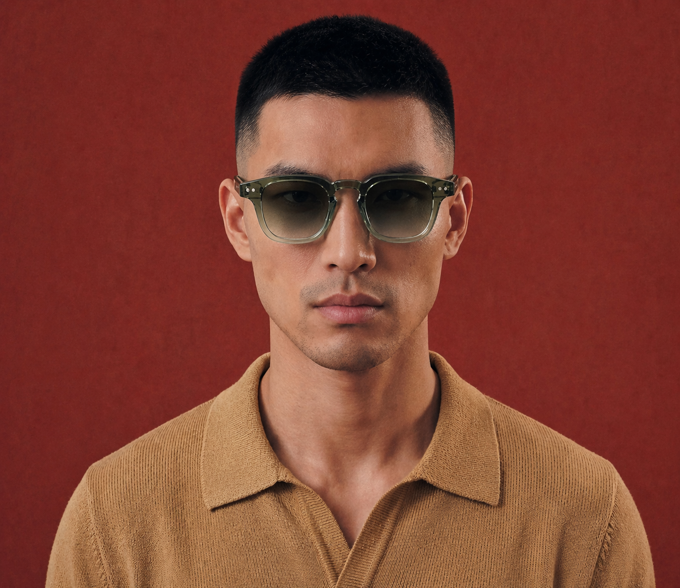 LL Eyewear model wearing sunglasses